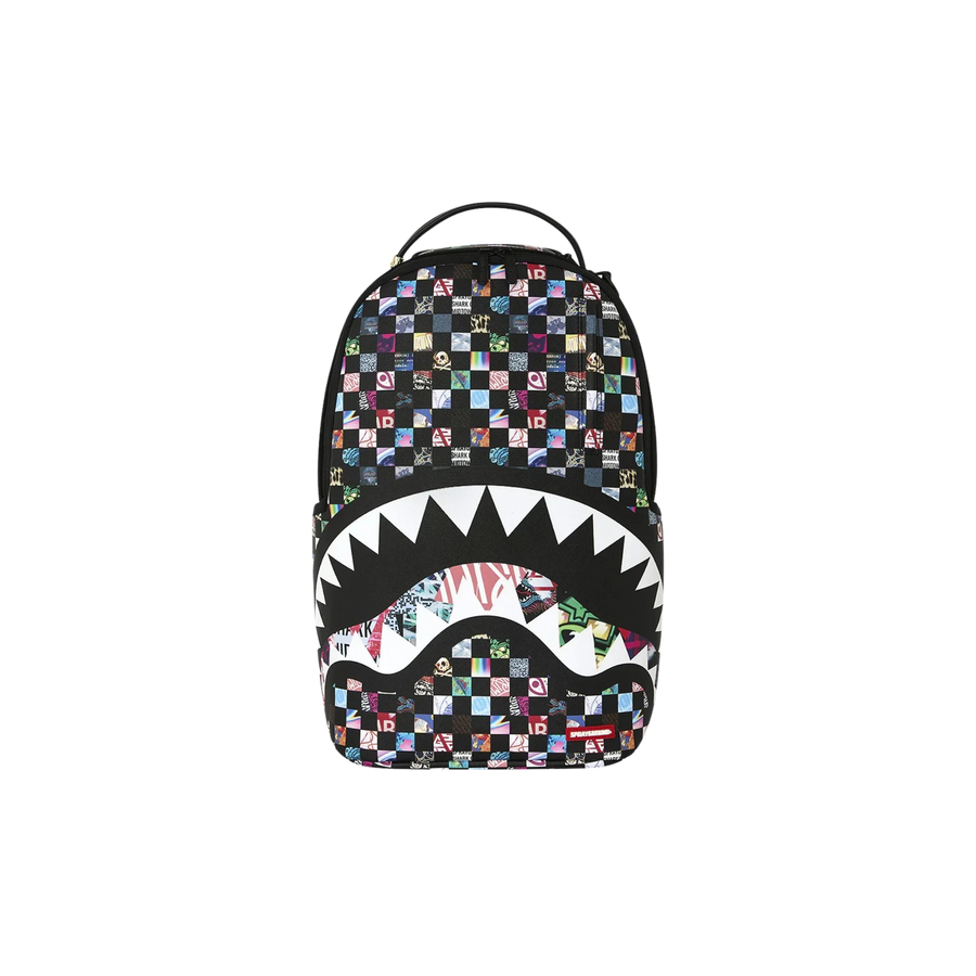 Zaino Sprayground modello crazy check nero multi