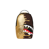 Zaino Sprayground modello Sharks in Paris drip oro/moro