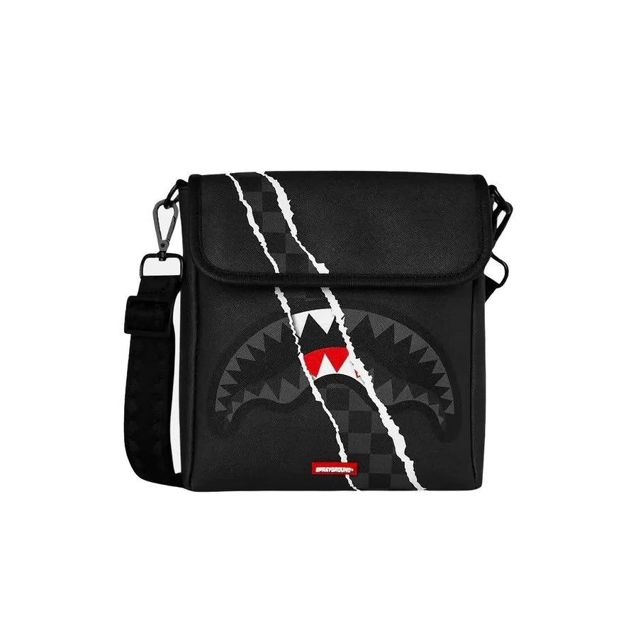 Tracolla Sprayground uomo Sling Center Rip Reveal grigio multi