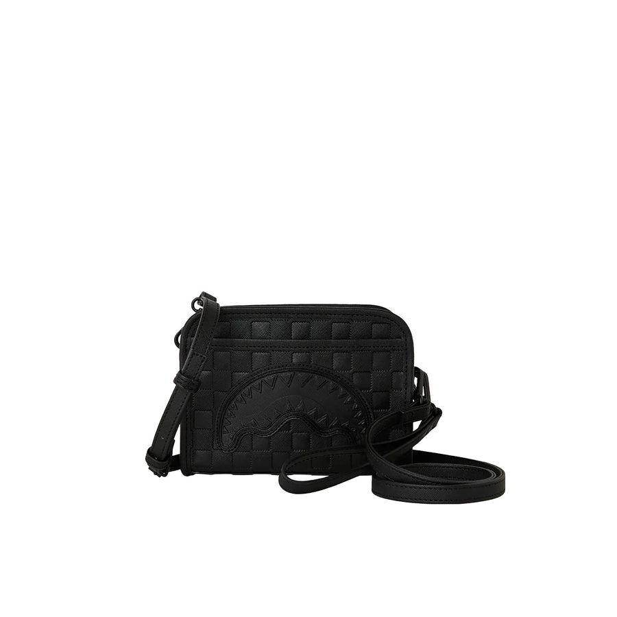 Borsa a mano Sprayground donna Raised Check nero