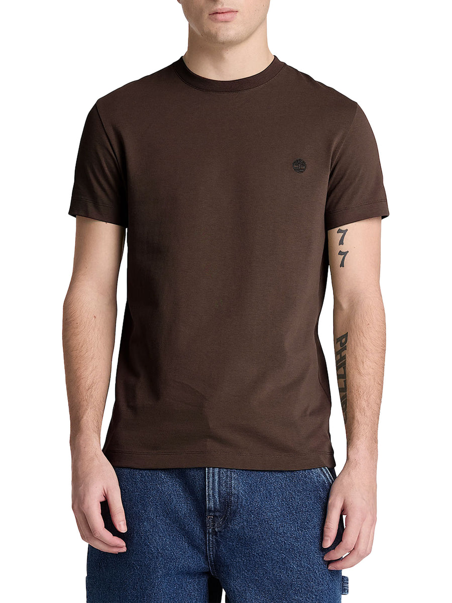 T-shirt Timberland uomo Dunstan River manica corta grigio scuro