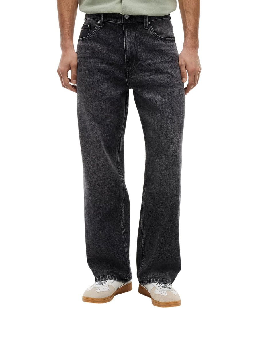 Jeans Tommy Jeans uomo jaimie relaxed cinque tasche black denim