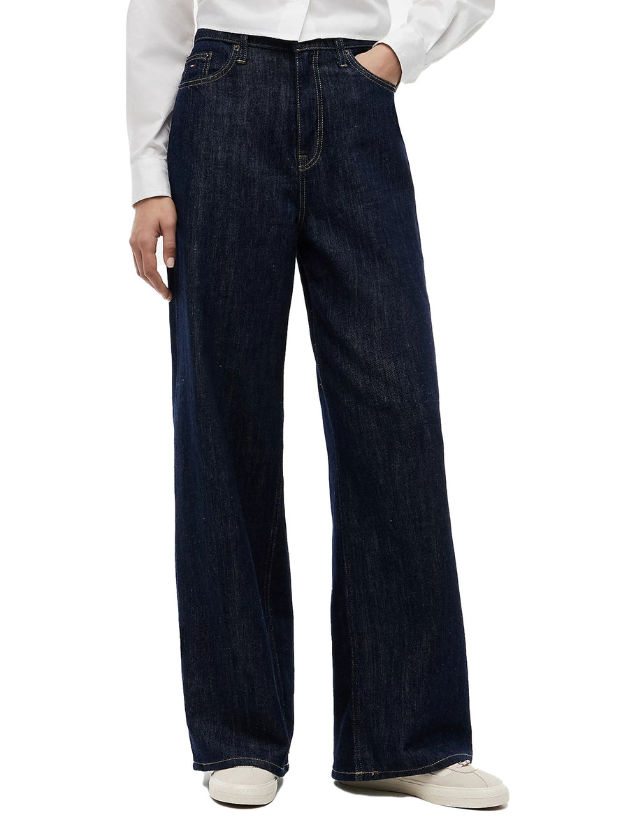 Jeans Tommy Jeans donna claire hr wide denim scuro