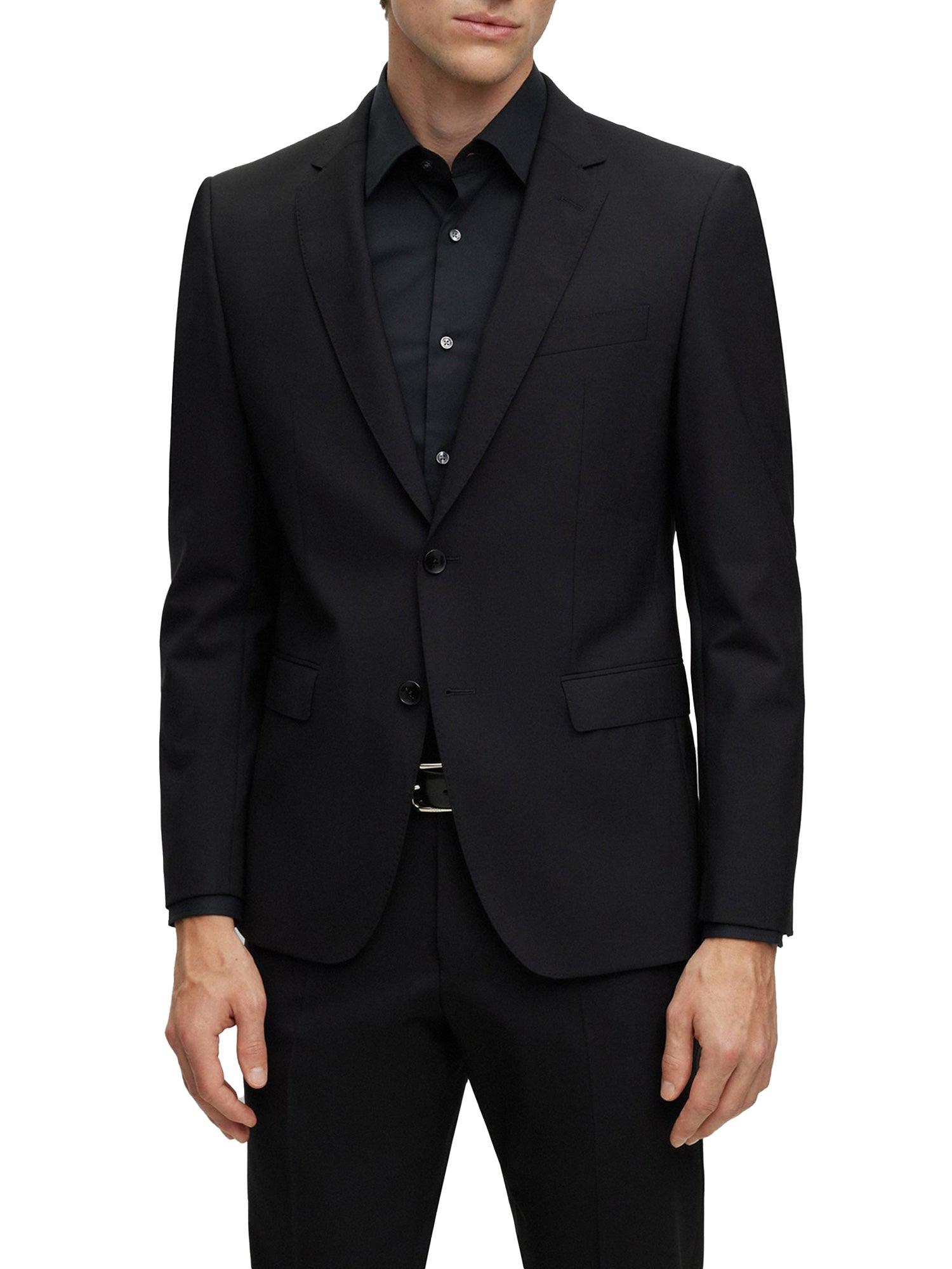 Abito slim fit monopetto H-Huge nero - CityModa