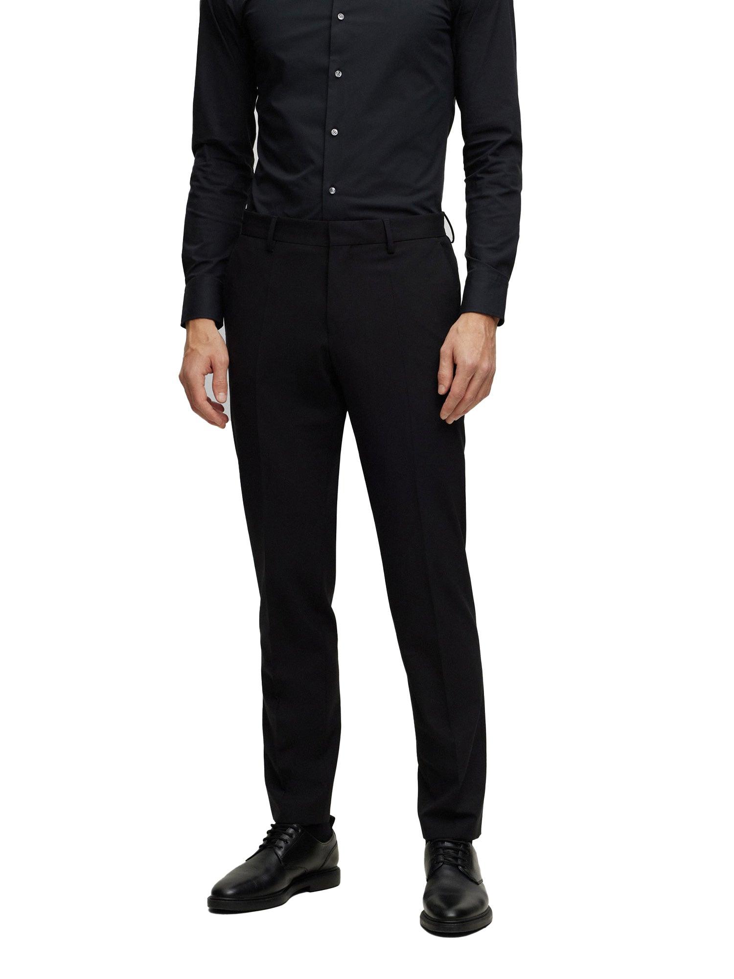 Abito slim fit monopetto H-Huge nero - CityModa