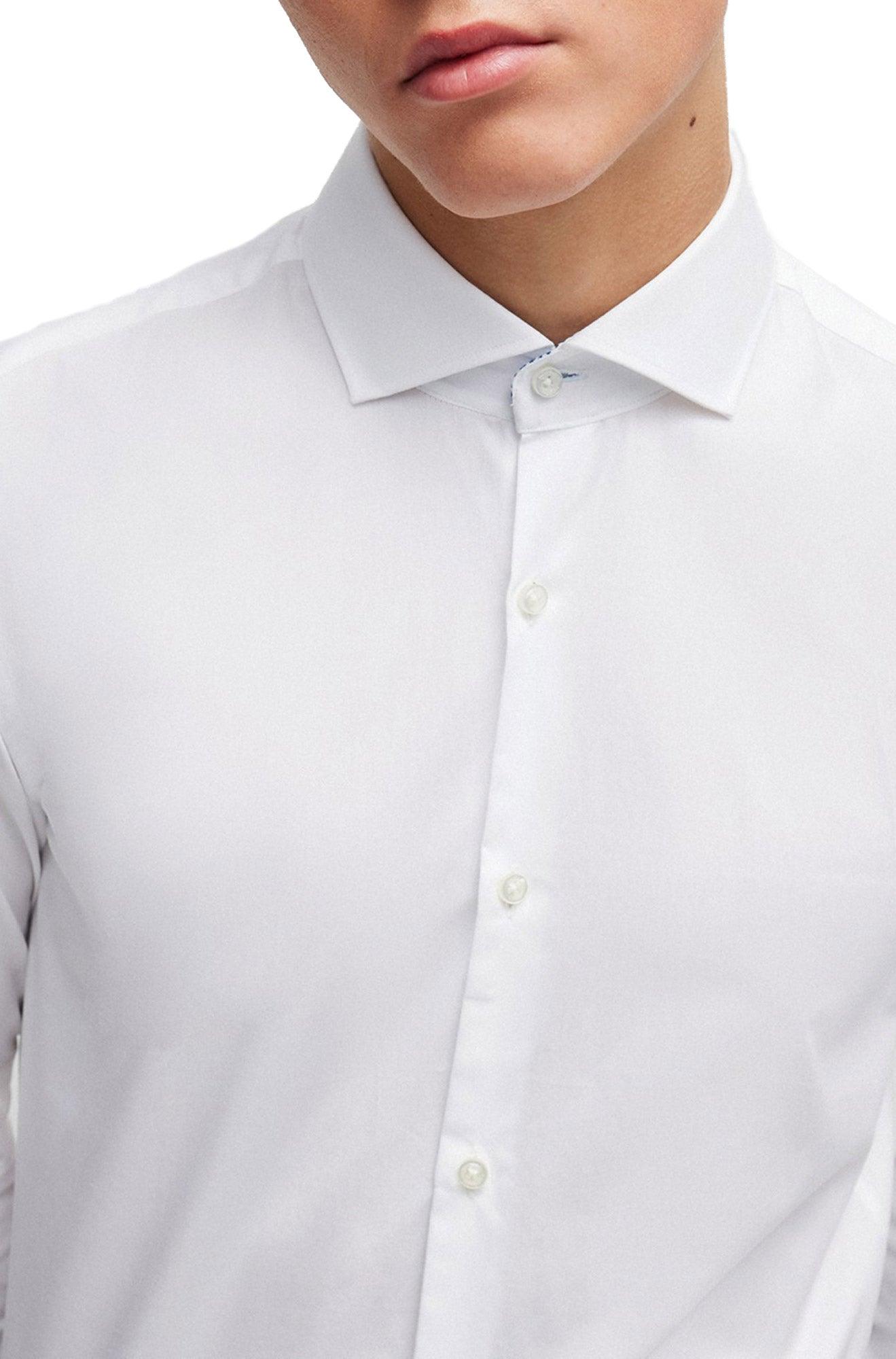 Camicia slim fit con collo francese - CityModa