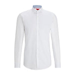 Camicia slim fit con collo francese - CityModa