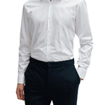 Camicia slim fit con collo Italiano - CityModa