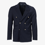 Giacca Gaeta doppiopetto in lana vergine blu