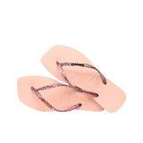 Infradito Square glitter rosa metallic