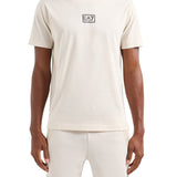 T-shirt manica corta logo embro beige