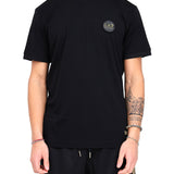 T-shirt manica corta circle logo nero