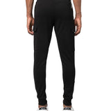 Pantalone jogger cargo felpa nero