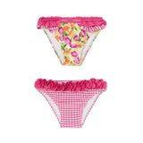 Set mare 2 pezzi slip fantasia rosa