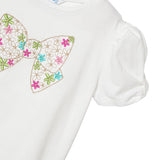 Completo 2 pezzi bambina t-shirt e gonna fucsia