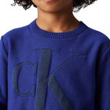 Girocollo kids monogram bluette