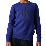 Girocollo kids monogram bluette