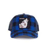 Cappello baseball Lone Wolfcheck blu