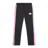 Pantalone jogger con logo Gj e fasce colorate nero