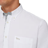 Camicia con contrasti colore bianco