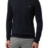 Maglia essentials in cotone e cashmere blu