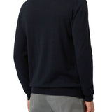 Maglia essentials in cotone e cashmere blu