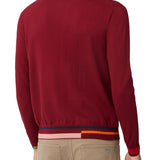 Pullover rosso con dettagli