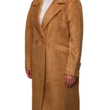 Cappotto doppio petto beaver cammello