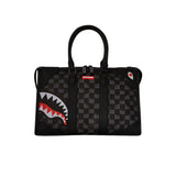 Borsa cartella a tracolla drip Check Shark grigio/nero