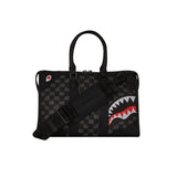 Borsa cartella a tracolla drip Check Shark grigio/nero