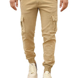 Pantalone cargo Argentati con polsini kaki