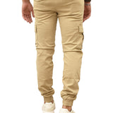 Pantalone cargo Argentati con polsini kaki