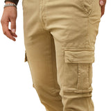 Pantalone cargo Argentati con polsini kaki