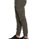 Pantalone cargo Argentati con polsini militare