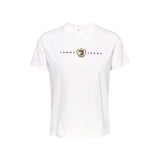 T-shirt con logo retrò bianco