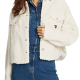 Bomber teddy color bianco