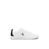 Sneakers con lacci e logo impresso bianco/nero