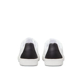 Sneakers con lacci e logo impresso bianco/nero