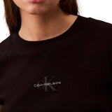 T-shirt manica corta monogram baby nero