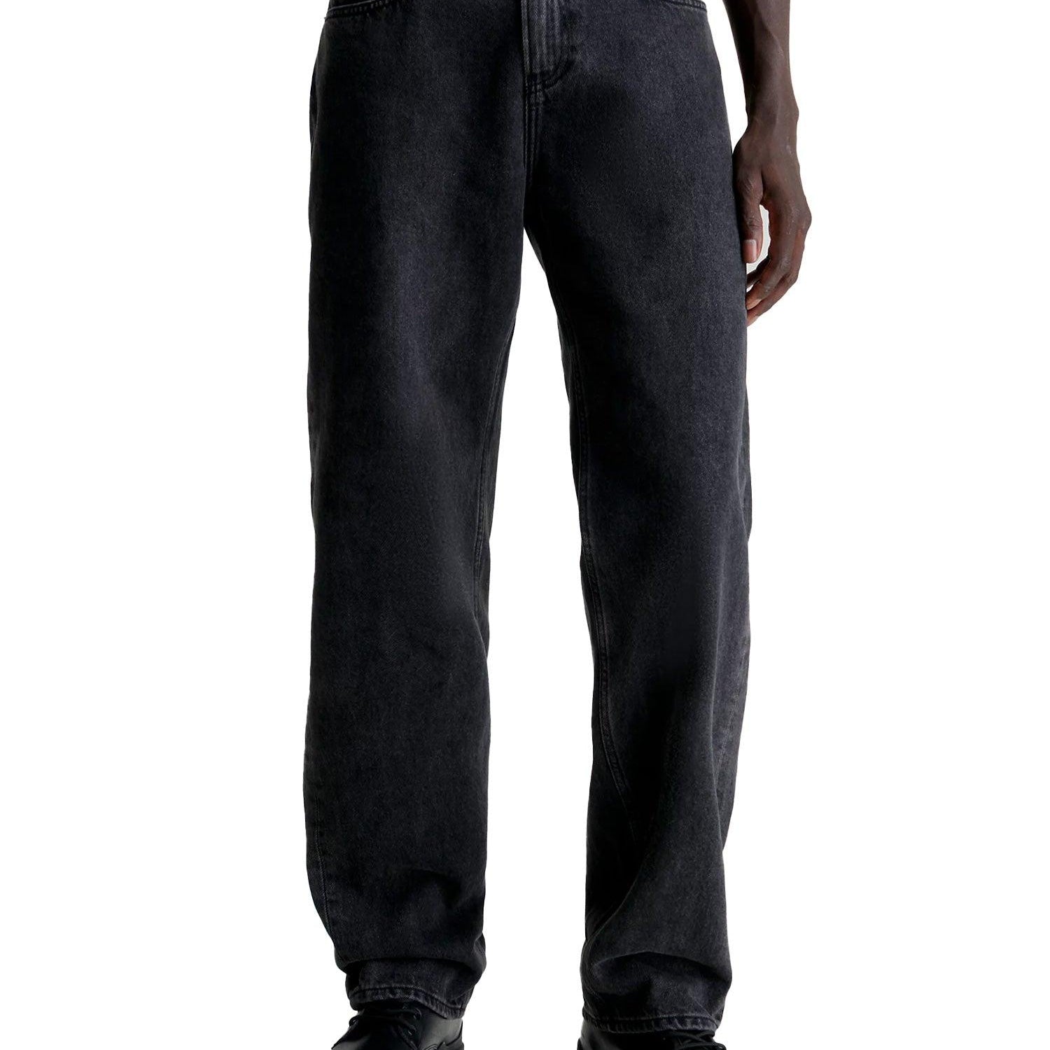 Jeans 90's straight black denim - CityModa