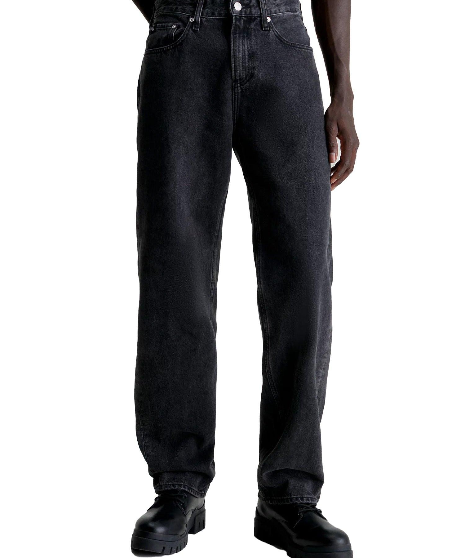 Jeans 90's straight black denim - CityModa