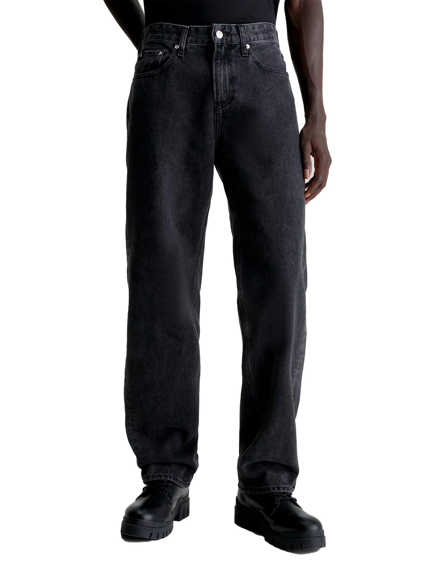 Jeans 90's straight black denim - CityModa