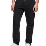 Jeans Dad Regular fit Tapered Black denim - CityModa