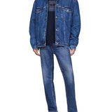 Jeans Dad Regular fit tapered denim scuro - CityModa