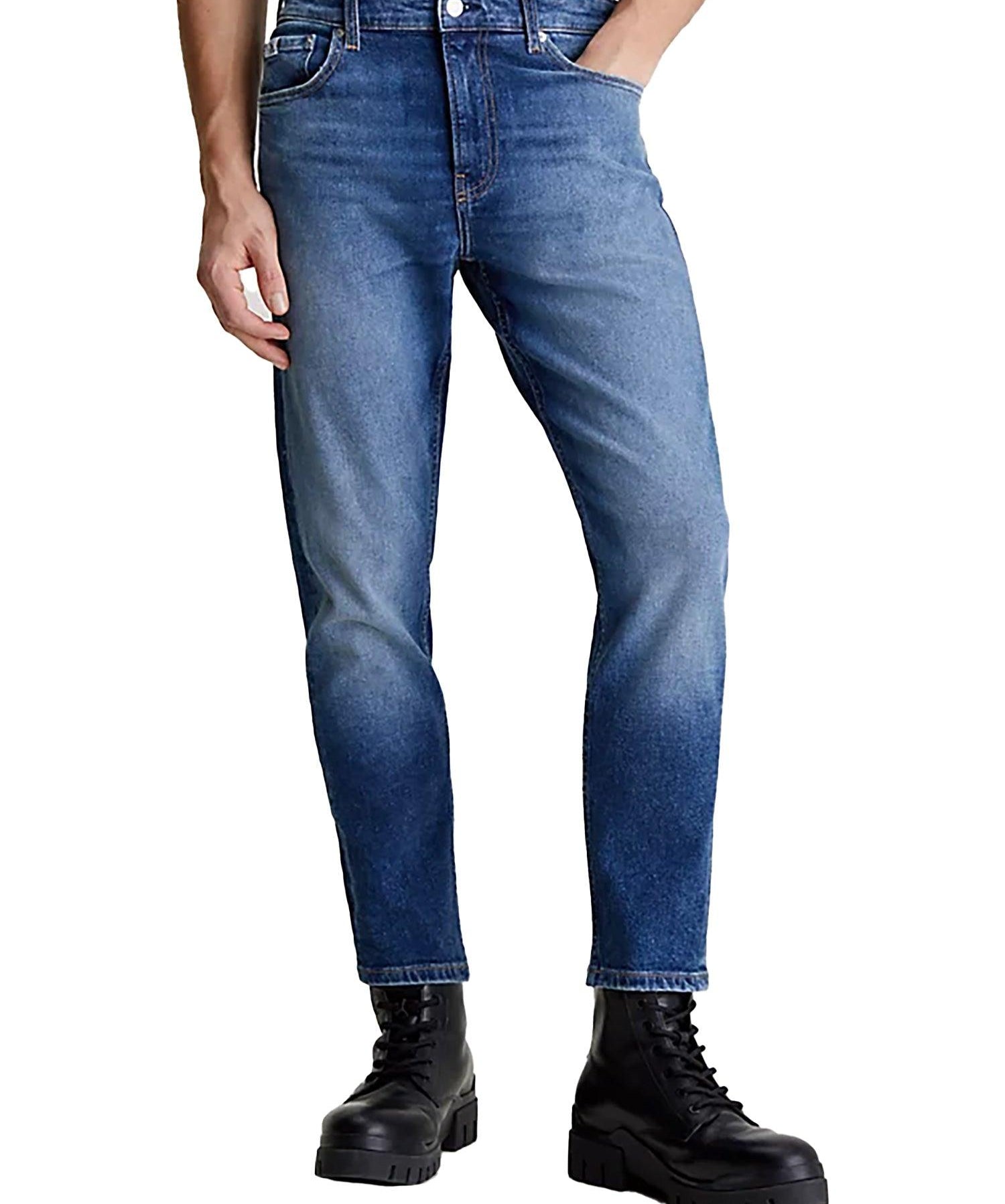 Jeans dad stretch denim 
 scuro - CityModa