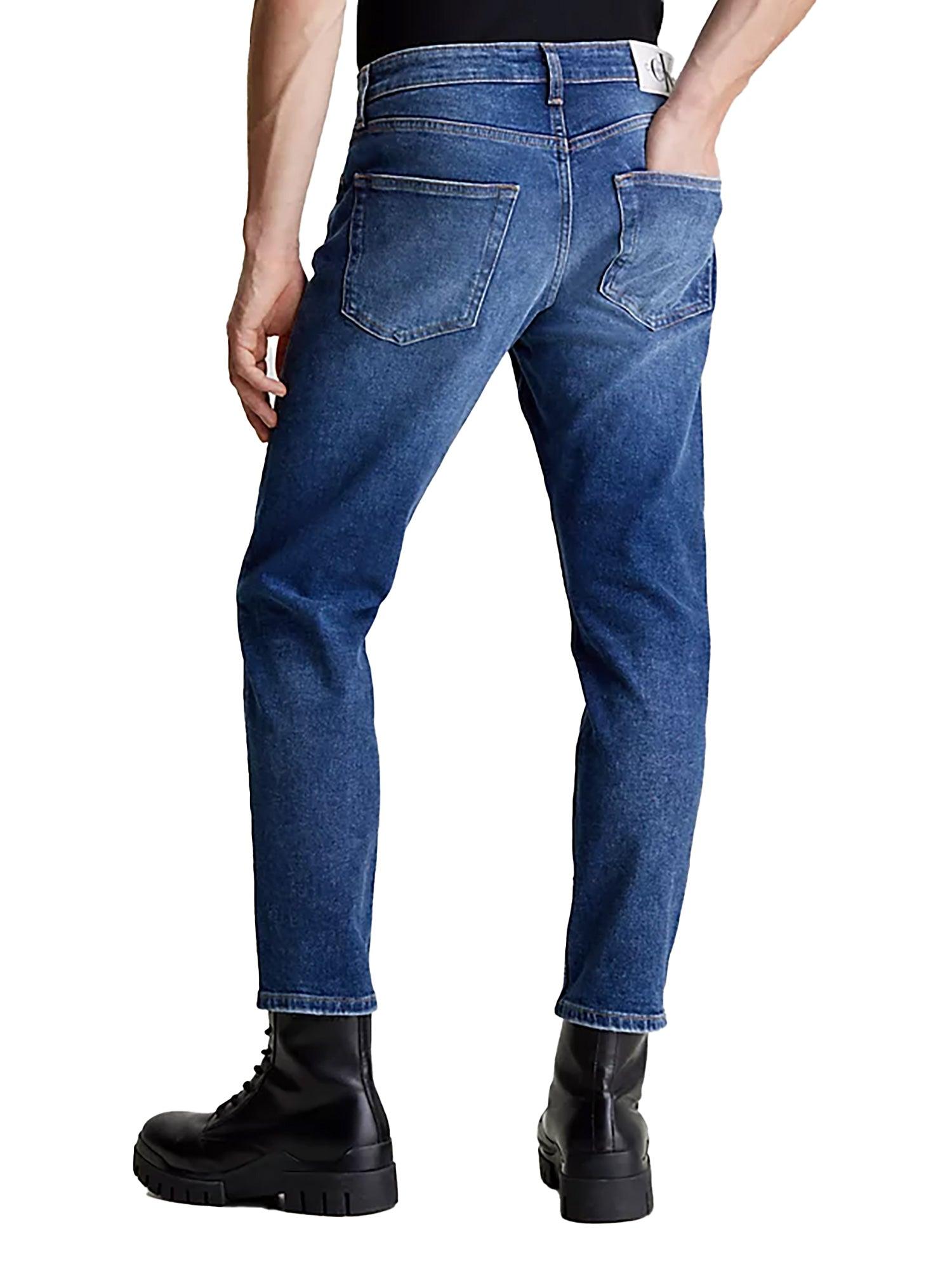 Jeans dad stretch denim 
 scuro - CityModa