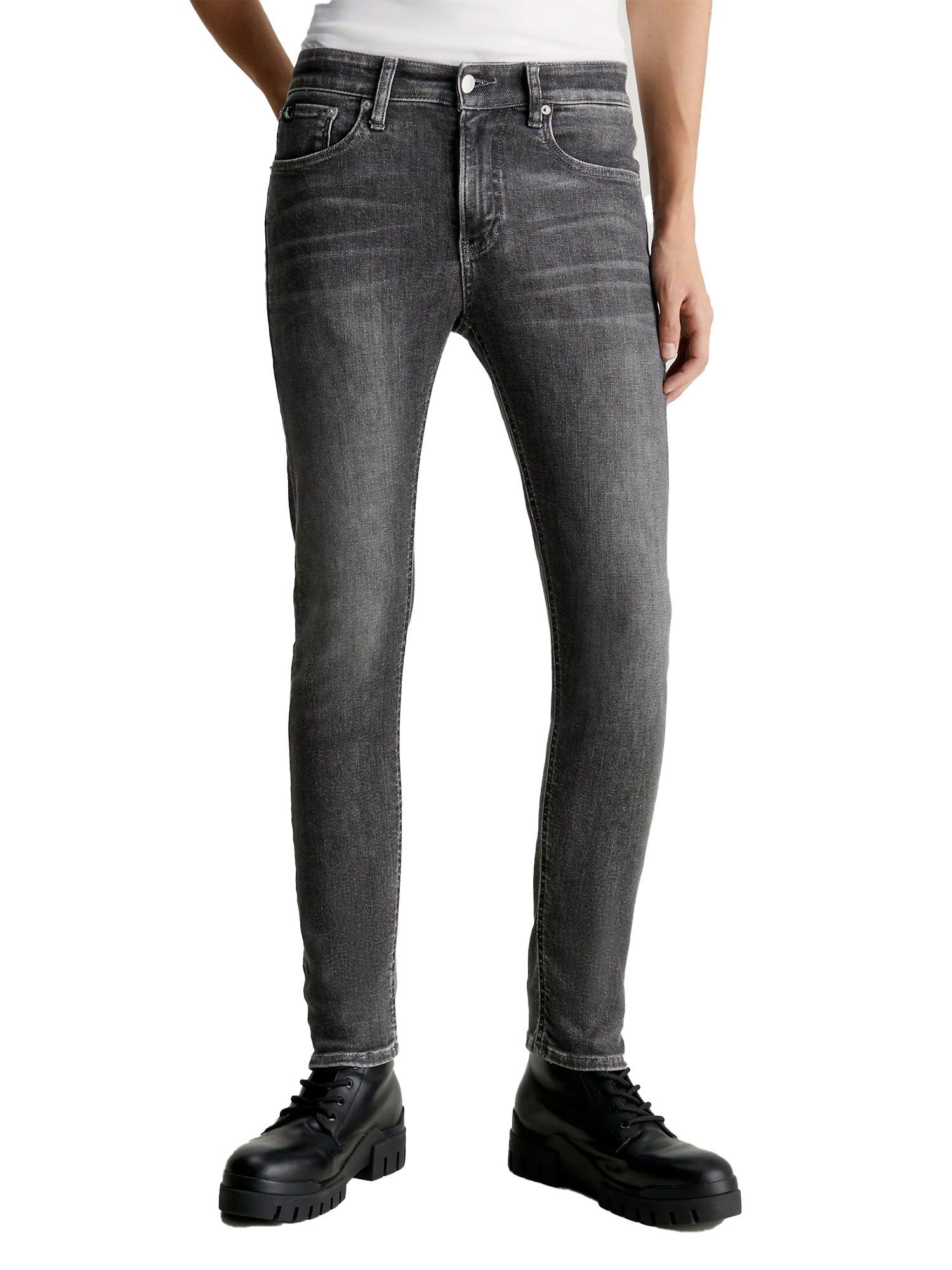 Jeans skinny stretch 
 denim grey - CityModa