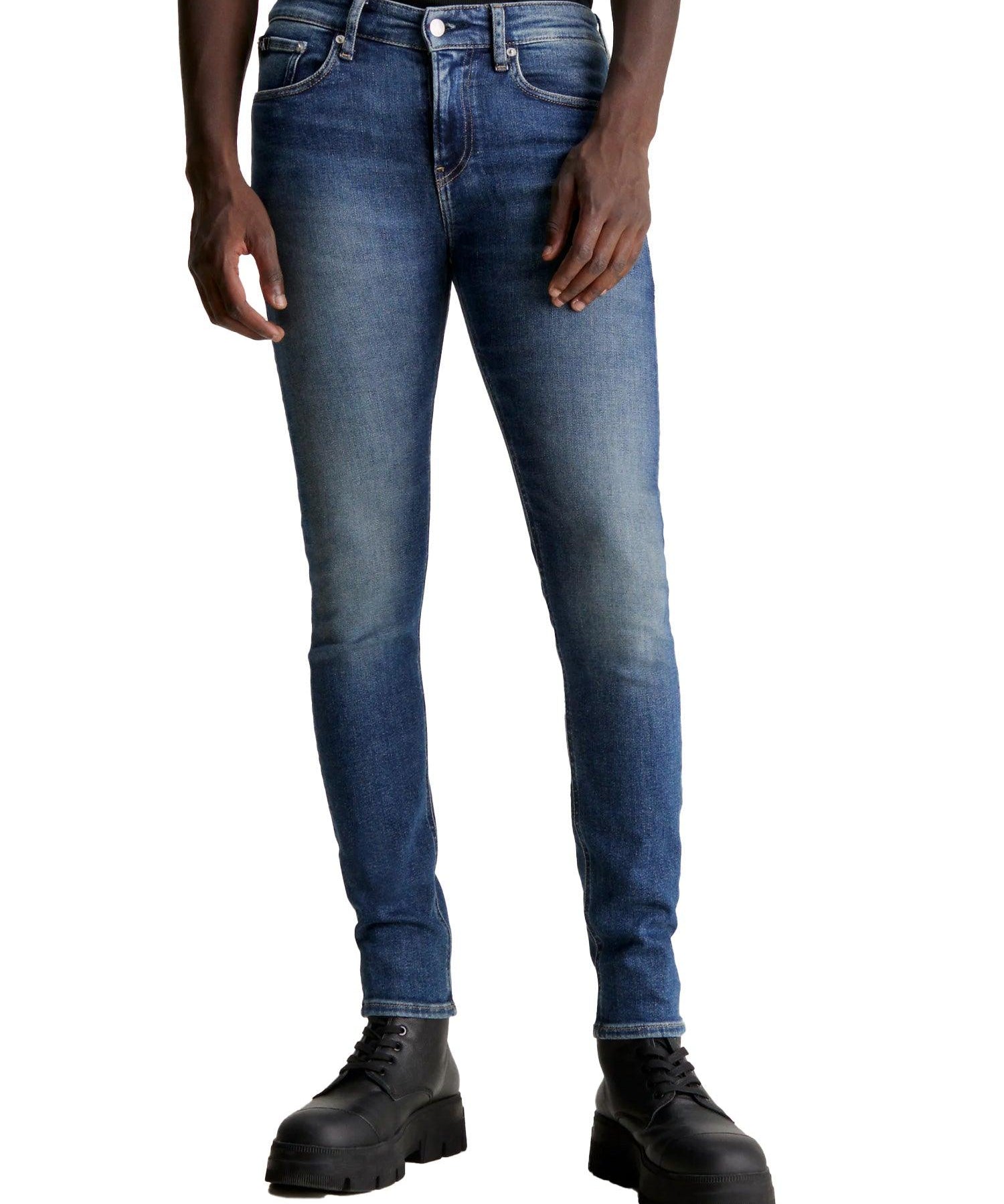 Jeans skinny stretch 
 denim scuro - CityModa