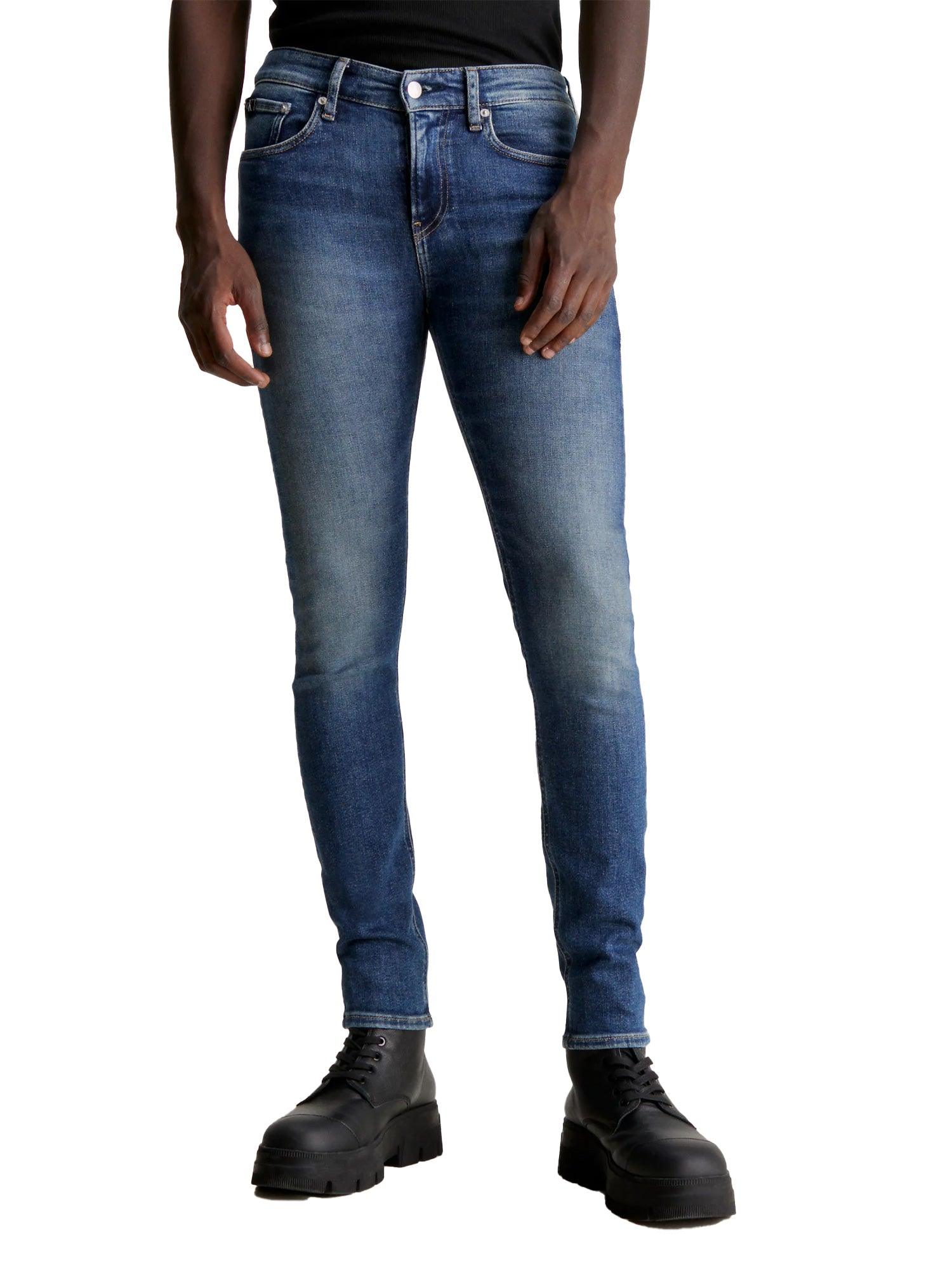 Jeans skinny stretch 
 denim scuro - CityModa