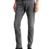 jeans slim taper 
 black denim - CityModa